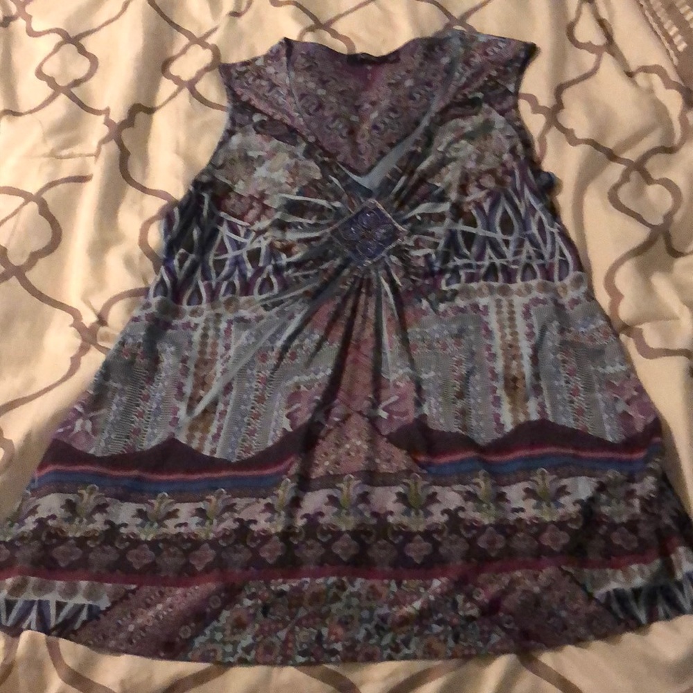 A sleeveless top